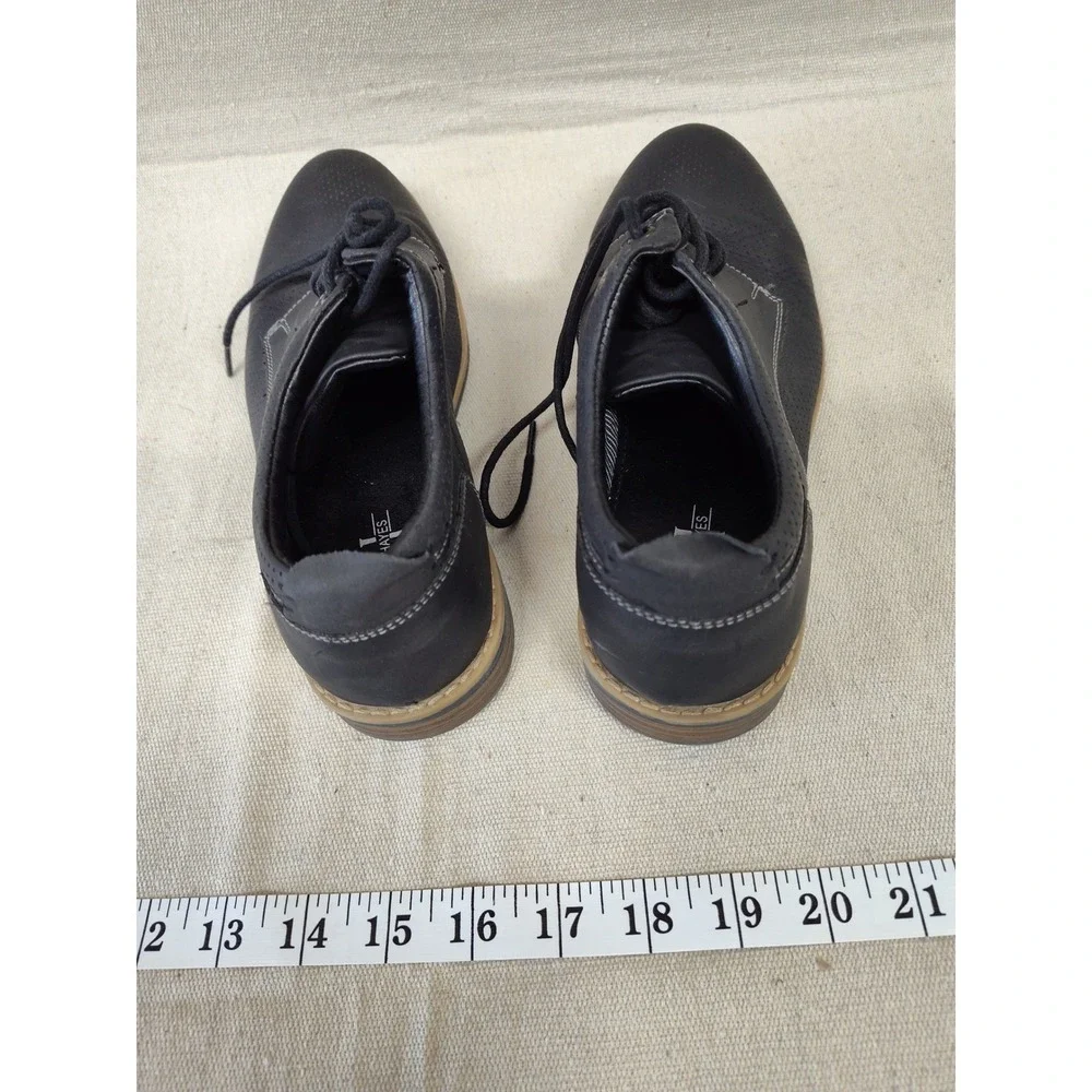 Ashford Hayes Barkley Mens Black Perforated Oxford Dress Shoes Size 6M 5113
